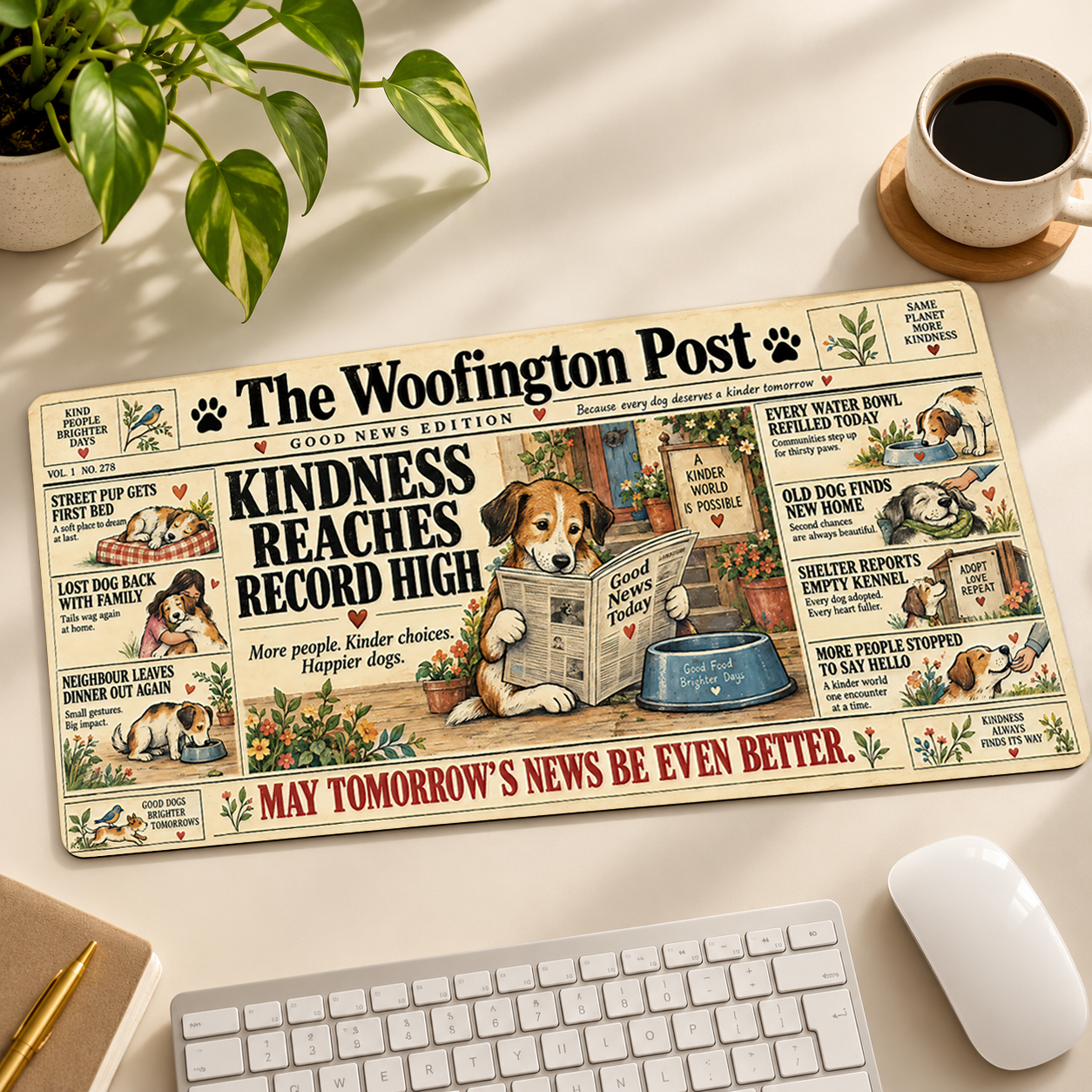 The Woofington Post Illustrated Desk Mat - Image 2